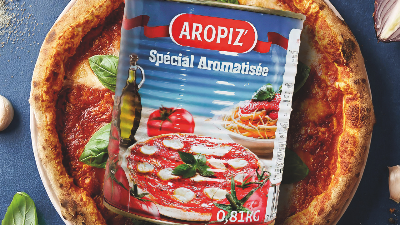 Création de la marque de sauce pizza Aropiz'