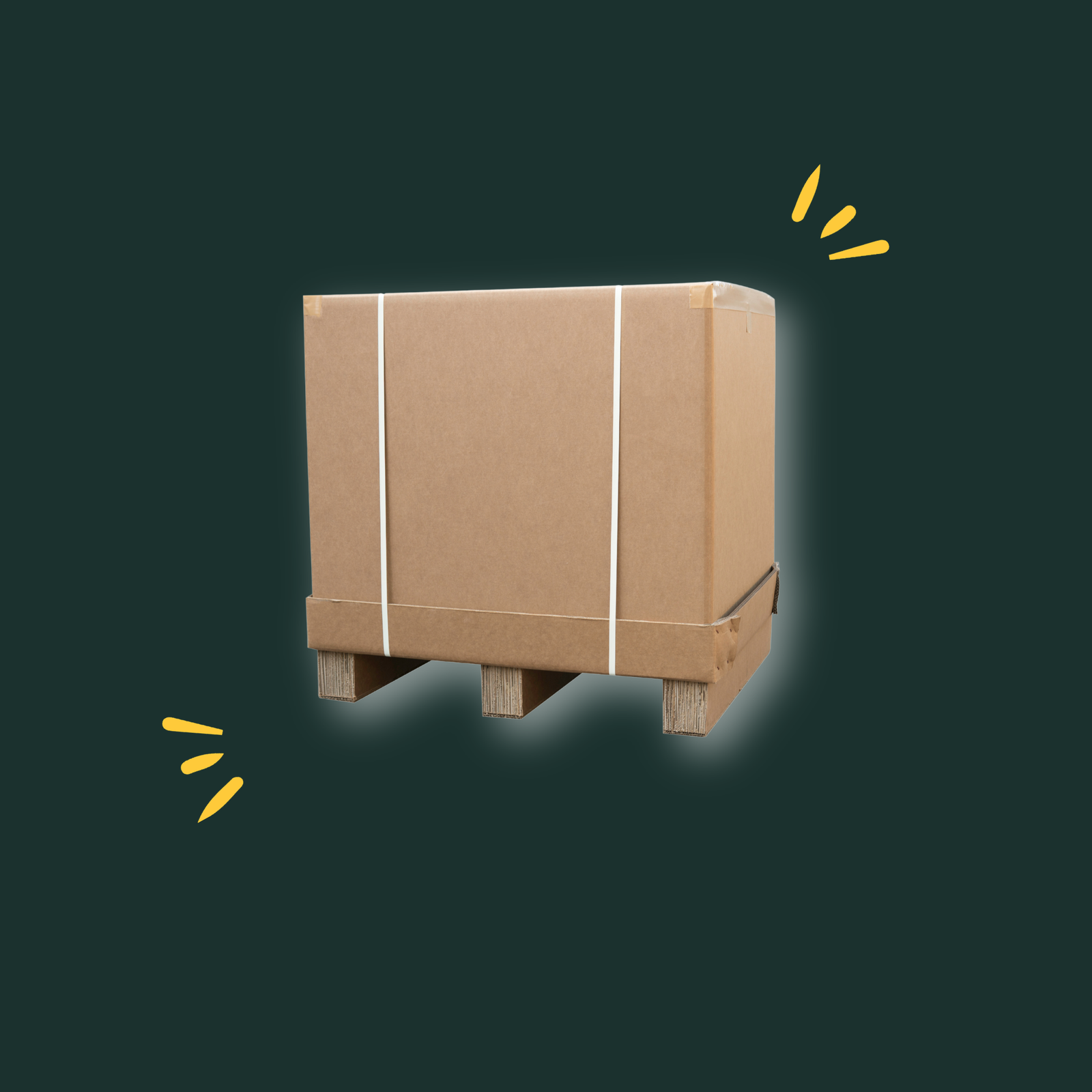 Box carton sur Palette
