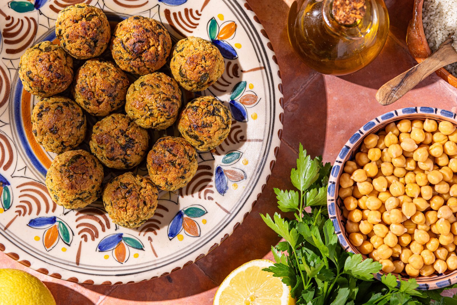 Boulettes de pois chiches à la feta