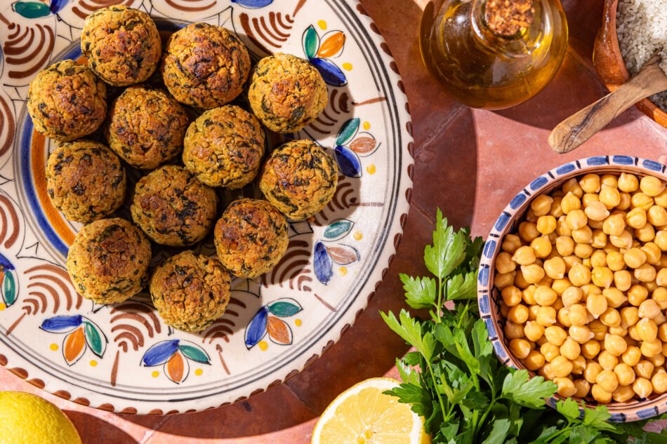 Boulettes de pois chiches à la feta